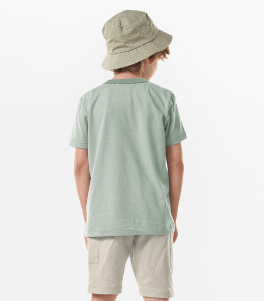 Conjunto Infantil Camiseta Com Bermuda Trick Nick Verde