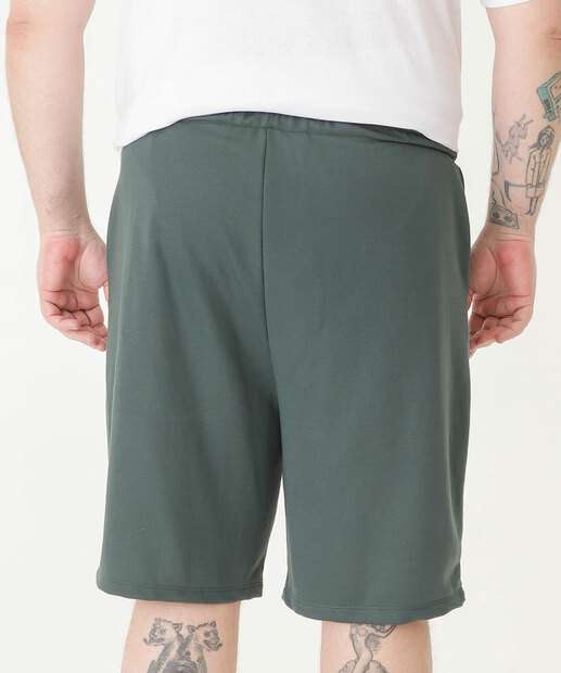 Bermuda Masculina Moletom Bolsos MR