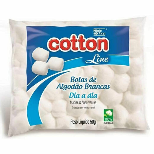 Image_Algodão Cotton Bola Branca 50g