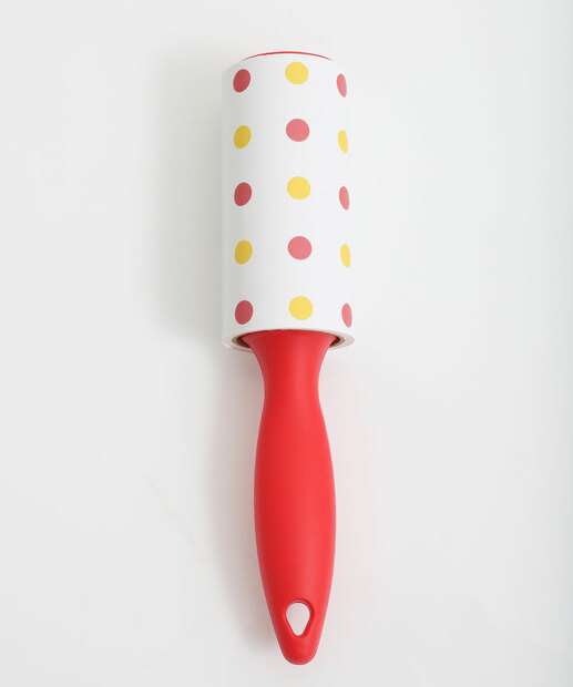 Kit 2 Mini Rolos Tira Pelos Poá Glitter Marisa Vermelho