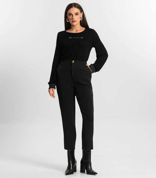 Calça Feminina Alfaiate Endless Preto