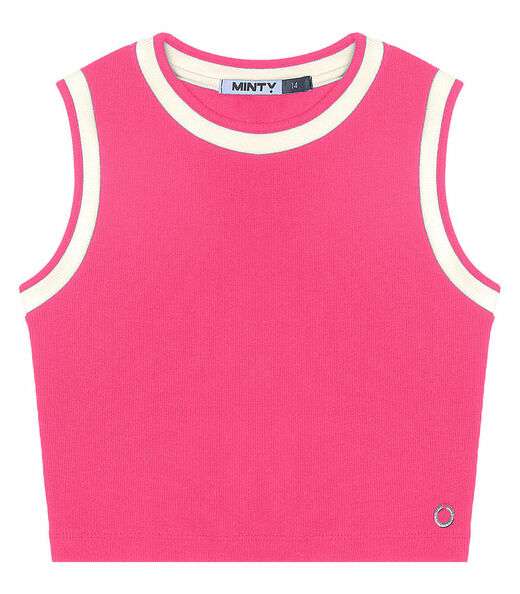 Regata Cropped Feminina Em Ribana Minty Rosa