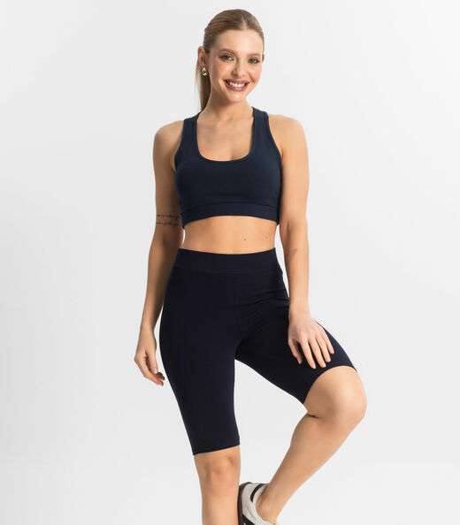 Image_Bermuda Ciclista Feminina em Cotton Pesado Select Azul