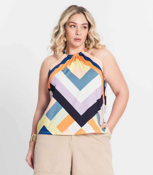 Image_Blusa de Alça Plus Size Infinita Cor Laranja