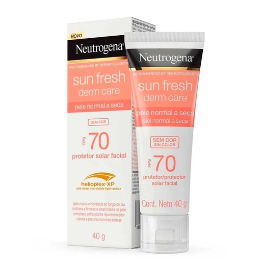 Image_Kit com 3 Unidades de Protetor Solar Facial Neutrogena Sun Fresh Derm Care FPS70