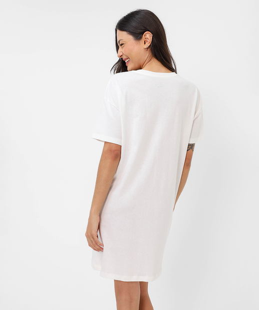 Camisola Estampa Morango Manga Curta Marisa Off White