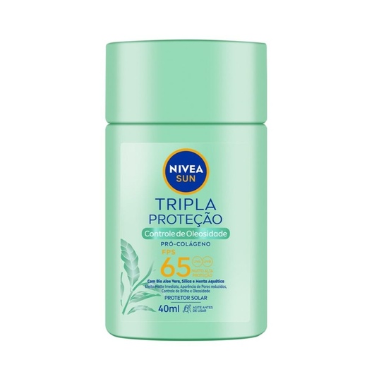 Image_Protetor Solar Facial Nivea Sun Tripla Proteção Controle De Oleosidade Fps65 40m