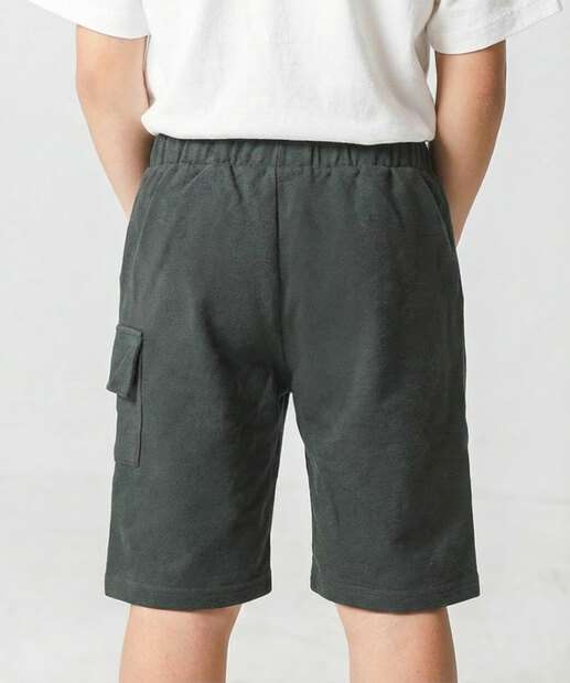 Bermuda Infantil Moletom Cargo Marisa Tam 4 a 10 Verde