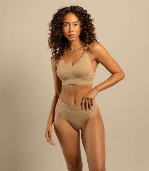 Image_Calcinha Tanga Cós Largo Sem Costura Basic Pro Bege