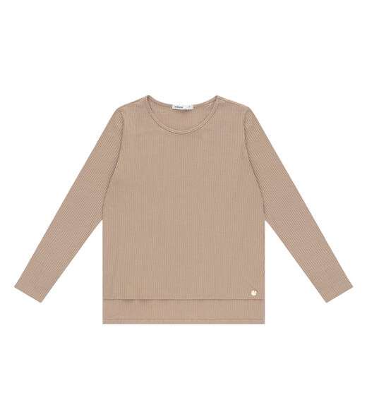 Blusa Feminina Canelada Manga Longa Endless Marrom
