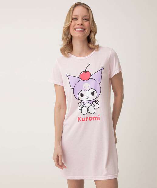 Camisola Estampa Estampa Kuromi Sanrio