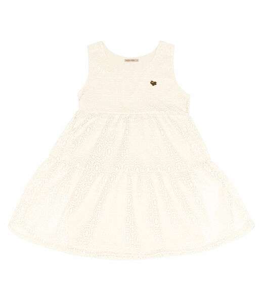 Vestido Infantil Camadas Trick Nick Bege
