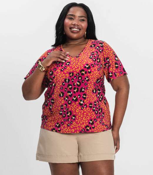 Image_Blusa Feminina Plus Size Infinita Cor Rosa