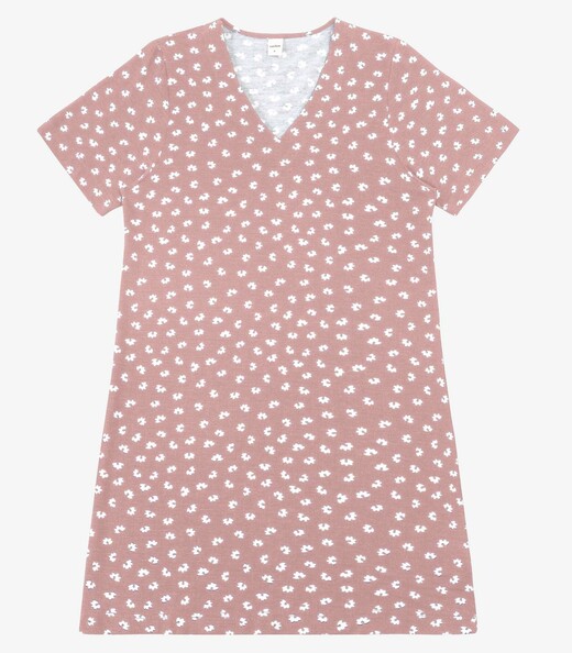 Image_Vestido Feminino Curto Visco Maquinetado Rovitex Rosa