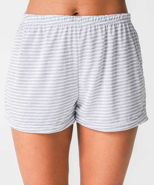 Pijama Feminino Estampado Marisa Cinza