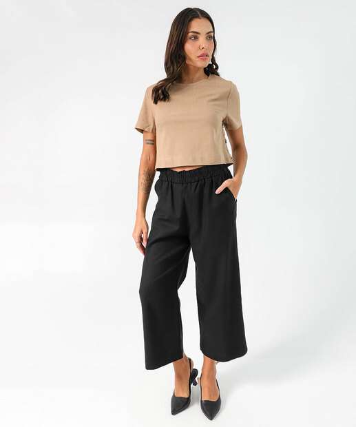 Image_Calça Pantacourt Feminina Clochard Marisa Preto