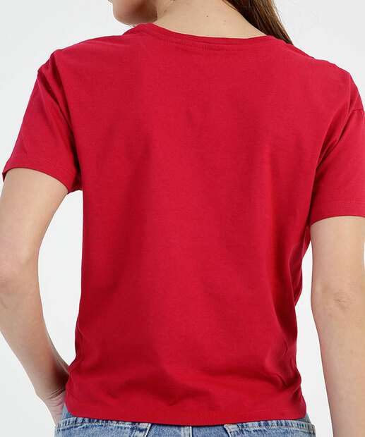 Blusa Feminina Nó Manga Curta Marisa