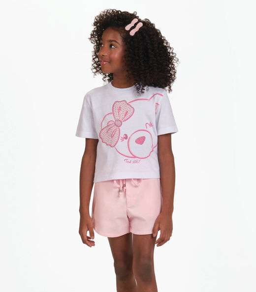 Image_Conjunto Camiseta com Shorts Menina Trick Nick Branco