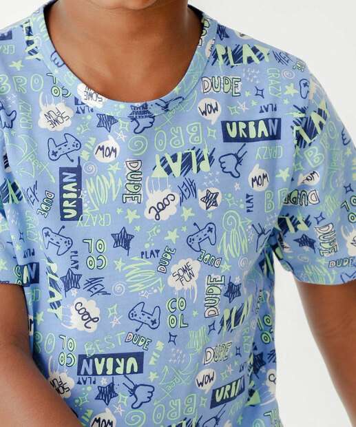 Pijama Infantil Estampado Tam 2 a 12