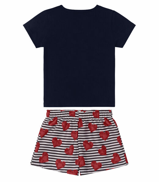 Conjunto Infantil Feminino Picolé Rovitex Azul