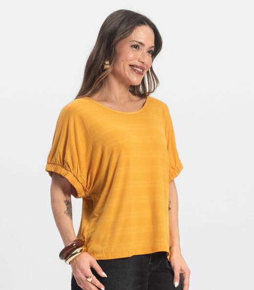 Blusa Viscose Infinita Cor Amarelo