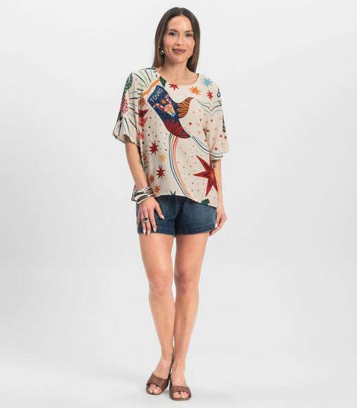 Blusa Feminina Infinita Cor Branco