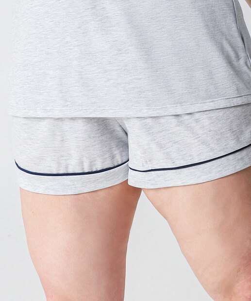 Pijama Plus Size Feminino Alças Finas Marisa Cinza