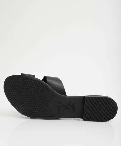 Rasteirinha Feminina Tiras Beira Rio Preto