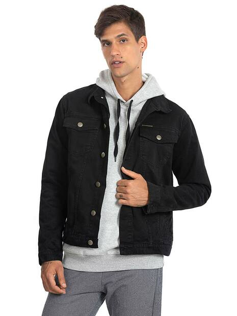 Jaqueta Masculina Tradicional Preto Polo Wear