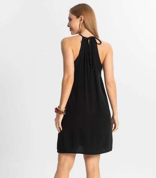 Vestido Feminino Tecido Viscose Select Preto