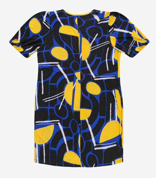 Vestido Malha Fria Plus Infinita Cor Azul