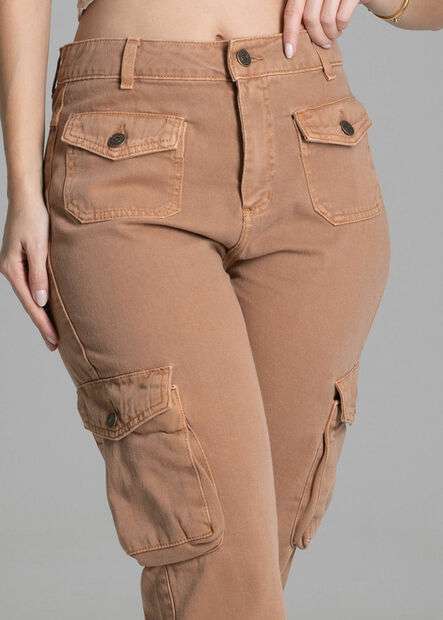 Calça Sarja Sawary Cargo - 277852