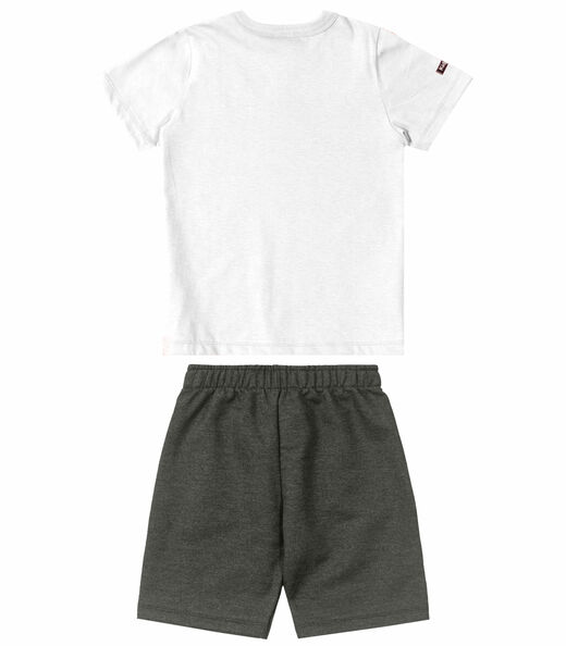 Conjunto Infantil Masculino Tubarão Rovitex Branco
