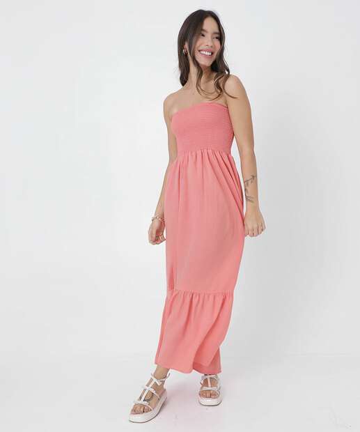 Image_Vestido Midi Feminino Lastex Marisa Rosa