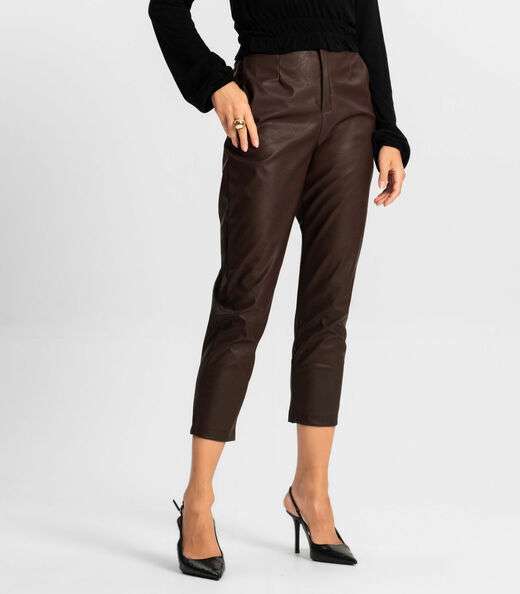 Calça Feminina Courino Endless Marrom