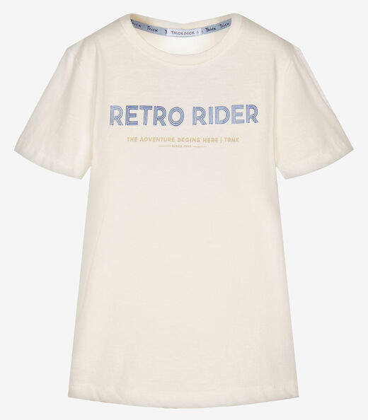 Conjunto Infantil Camiseta Com Bermuda Trick Nick Bege