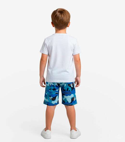 Conjunto Infantil Camiseta e Bermuda Select Azul