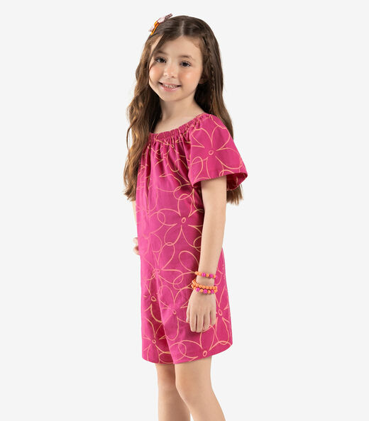 Macaquinho Infantil Meia Malha Rovi Kids Rosa