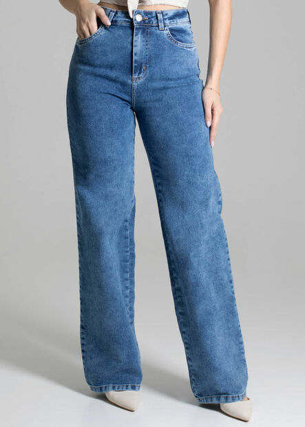 Calça Jeans Sawary Wide Leg - 278042