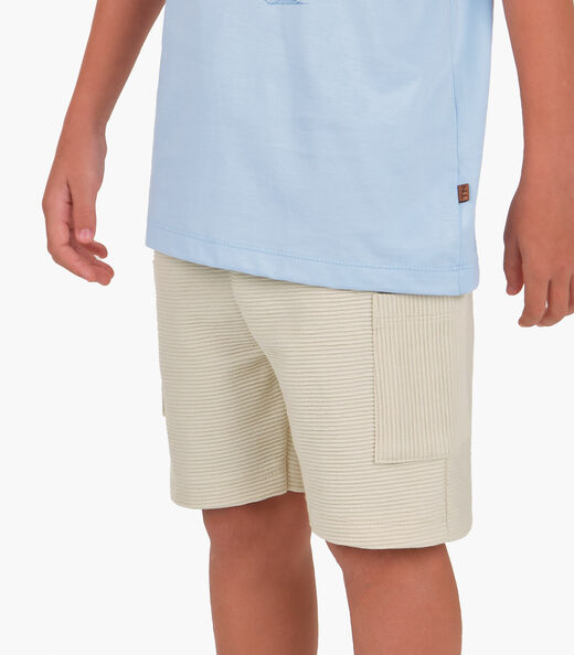 Conjunto Camiseta com Bermuda Menino Trick Nick Azul