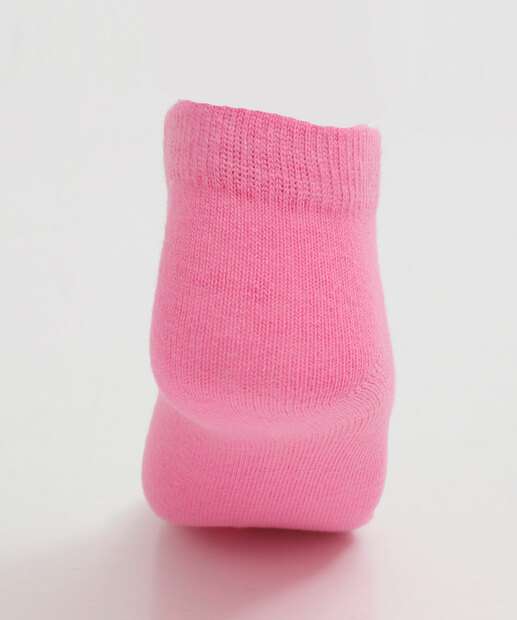 Kit 5 Pares Meias Soquete Neon Infantil Marisa