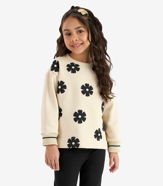 Conjunto Blusão com Legging Molecotton Rovi Kids Bege