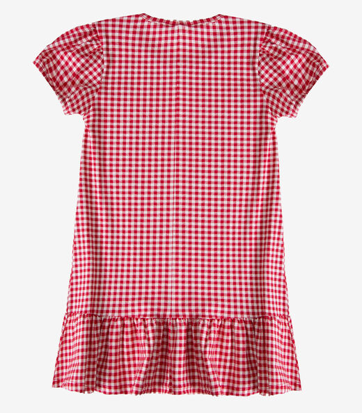 Vestido Infantil Menina Em Cotton Leve Select Vermelho