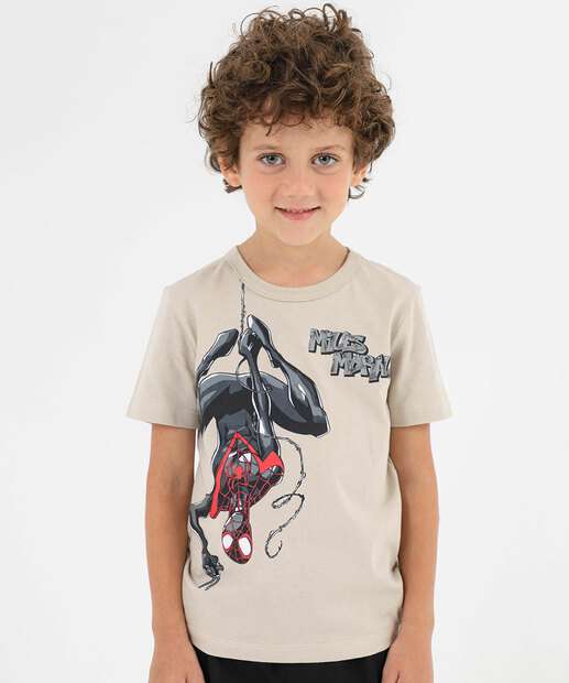 Image_Camiseta Infantil Homem Aranha Marvel Tam 4 a 10 Bege