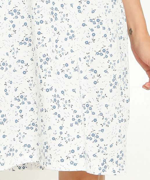 Camisola Estampa Floral Manga Curta Marisa