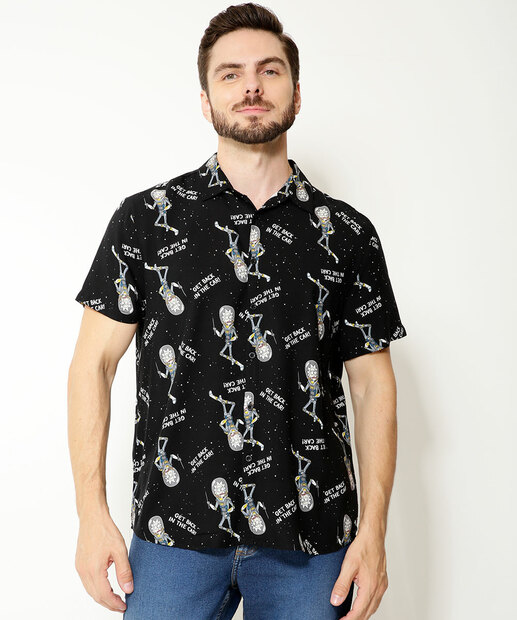 Camisa Masculina Rick E Morty Warner Bros