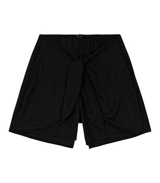 Shorts Feminino Faixa Dupla Viscose Endless Preto