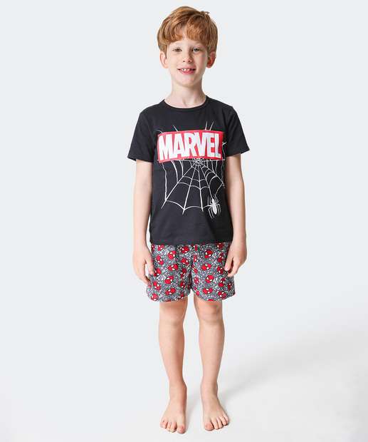Image_Pijama Infantil Homem Aranha Marvel Tam 4 a 12 Preto