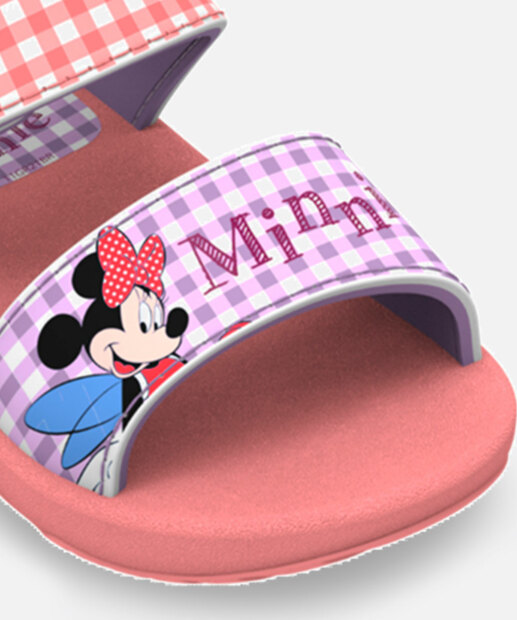 Sandália Infantil Tiras Minnie Xadrez Grendene Kids 