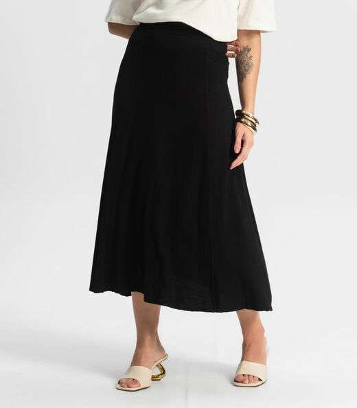Saia Midi Endlesss Preto